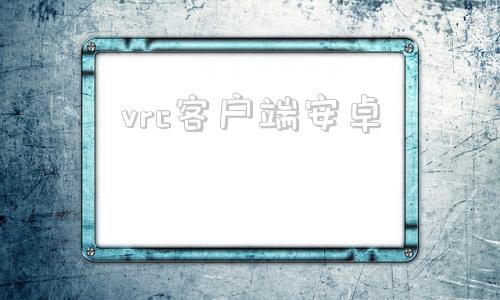 vrc客户端安卓vnc客户端安卓汉化